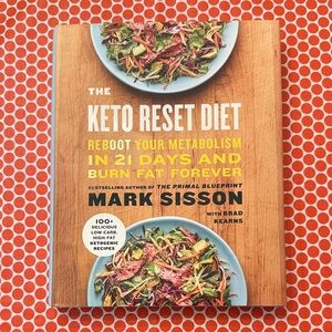 The Keto Reset Diet by Mark Sisson — Yellow & Wood-Grain Cover